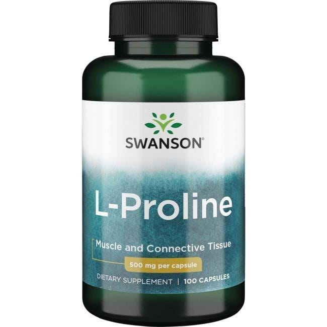 Swanson L-prolina 500mg 100kaps