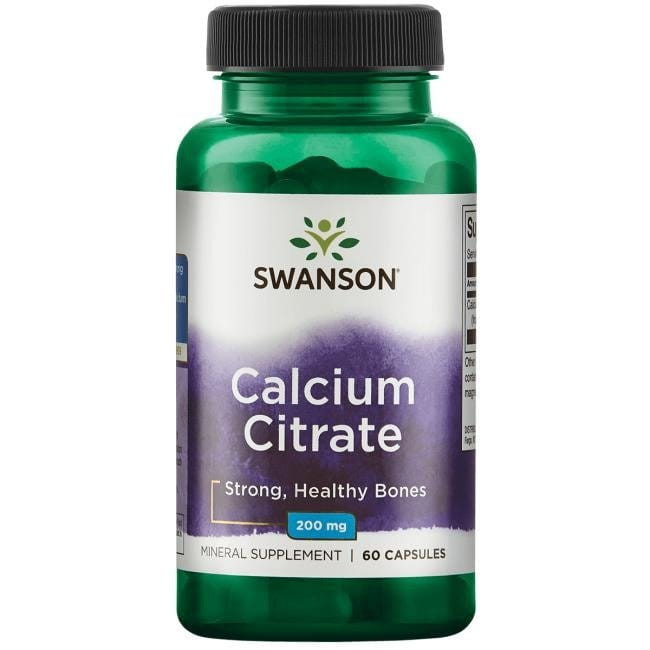 Swanson cytrynian wapnia 200mg/ 60 kaps