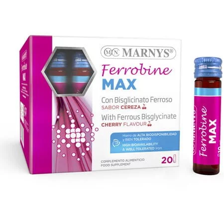 Marnys Ferrobine MAX żelazo Iron cynk b1 b2 b12